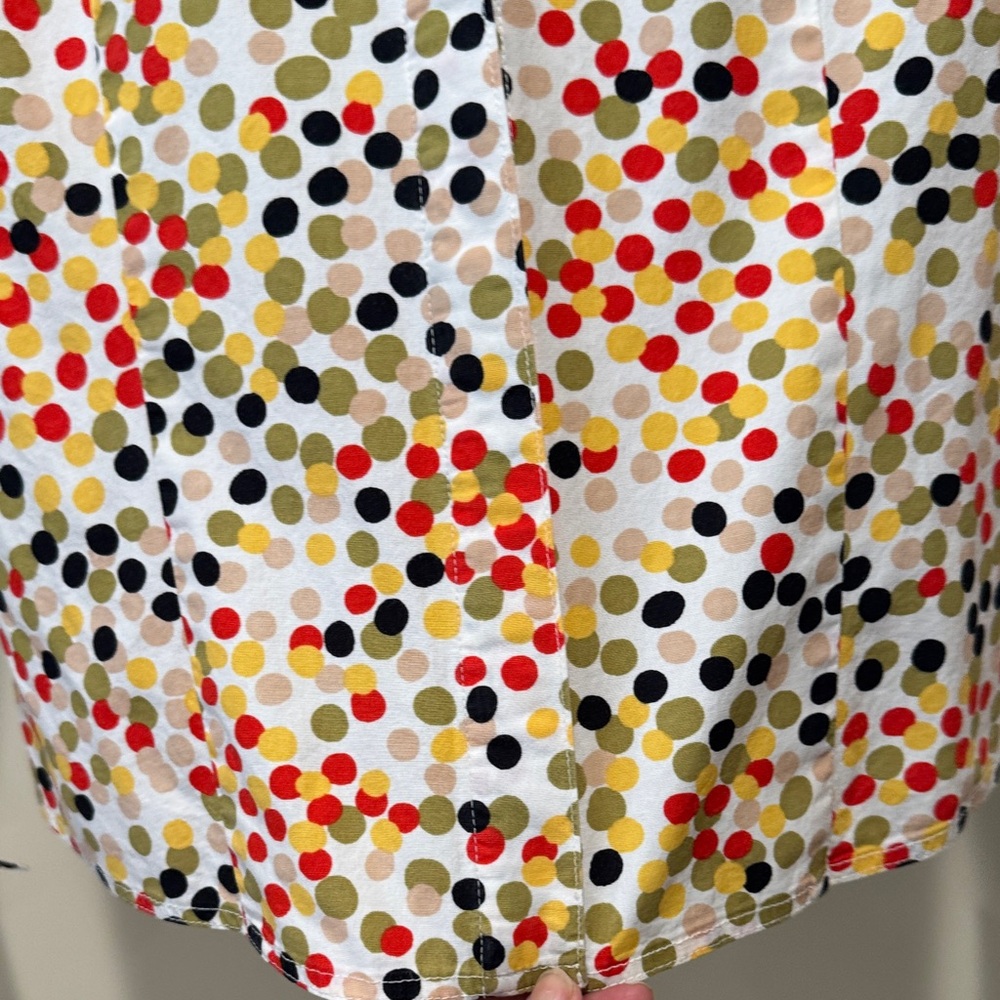 Finley Vibrant Dot Pattern Button Down Shirt - image 3